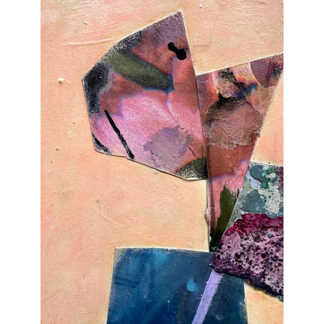 Pink "Free Woman 1" Original Mixed-Media Collage on Paper by Zac Woodiel For Sale - Image 8 of 10