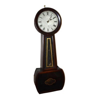 19th Century American Banjo Clock For Sale