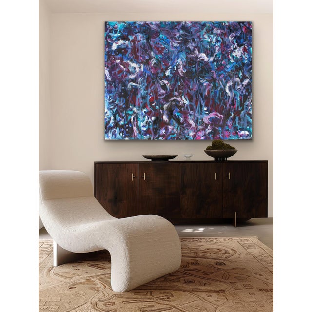 The Brambles Original Abstract Oil Painting by Lisa Finlayson For Sale - Image 9 of 12