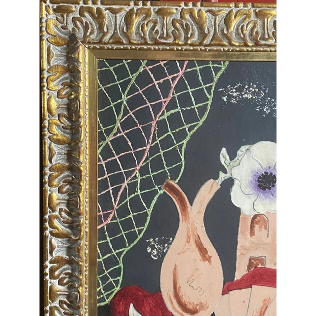 1940’s Mid Century Jean Francis Laglenne Oil Painting For Sale - Image 9 of 13