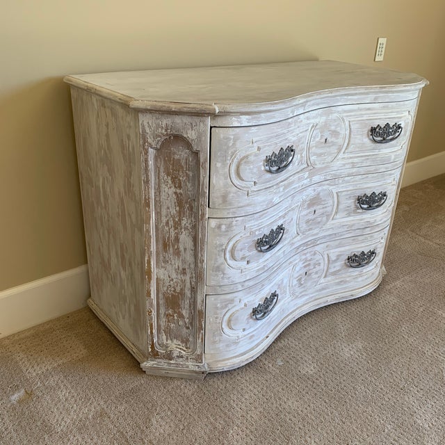 Large WhiteWashed Chest of Drawers a Pair Chairish