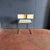 Mid-Century Modern Vintage Cream Leather Stackable Chairs attributed to Giovanni Carini for Planula, Italy, Early 1970s, Set of 4 For Sale - Image 3 of 6