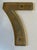 Mid-Century Modern Vintage Brass 5” Number Seven House Number For Sale - Image 3 of 3