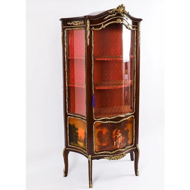 Antique 19th Century French Vitrine Display Cabinets by Vernis Martin For Sale - Image 14 of 18
