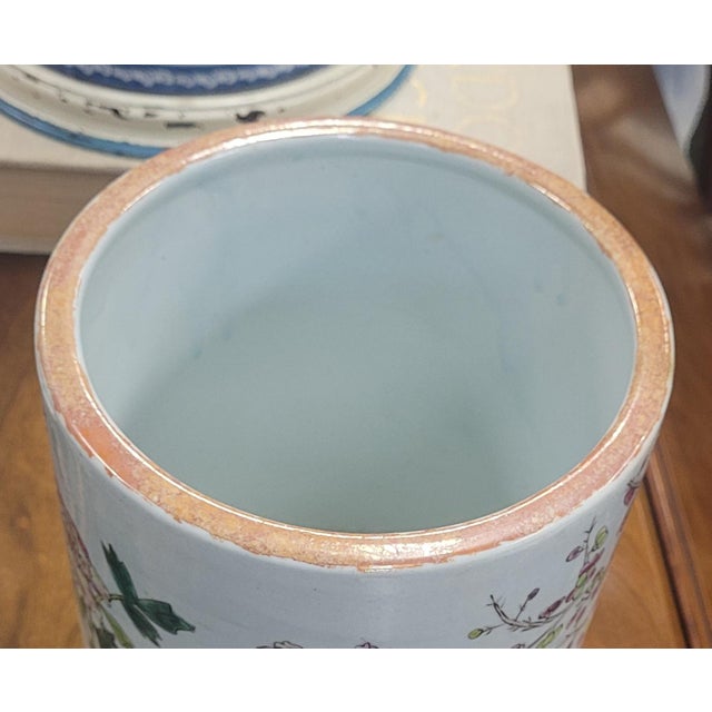 Ceramic 19th Century Chinese Porcelain Brush Holder For Sale - Image 7 of 11
