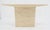 Italian Mid Century Modern Single Pedestal Travertine Console Sofa Table MINT For Sale - Image 9 of 14