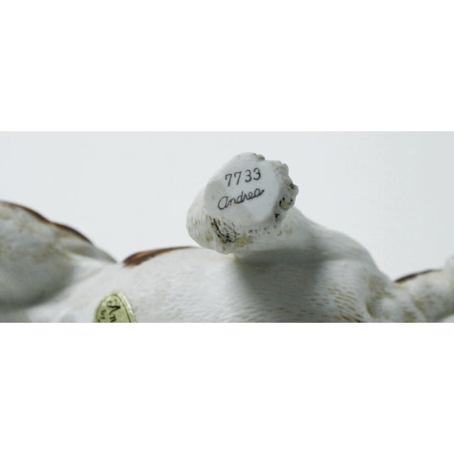 Ceramic Vintage Bull Dog Hand-Painted Figurine For Sale - Image 7 of 8
