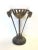 Vintage Brass Rams Head Pedestal Stand With Glass Bowl Catchall For Sale - Image 9 of 9