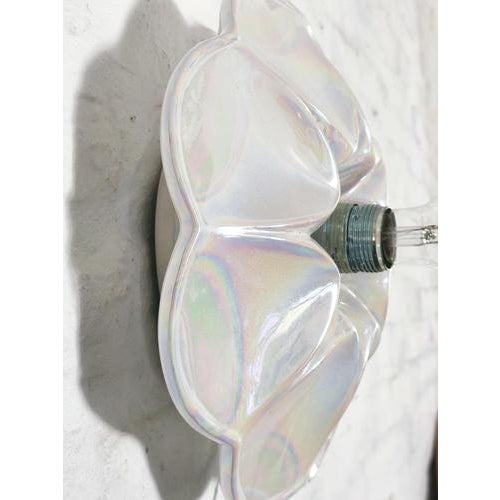 Mid-Century Iridescent Porcelain PAN Wall Lamp from Goebel, Germany, 1970s For Sale - Image 10 of 16