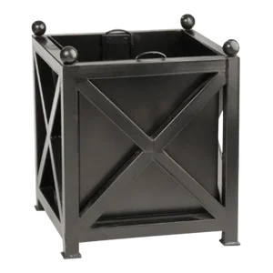 Black Metal Paris Square Planter