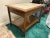 Vintage Lane Perception Mid-Century Modern End Table With Basketweave Drawer and Travertine Top For Sale - Image 9 of 9