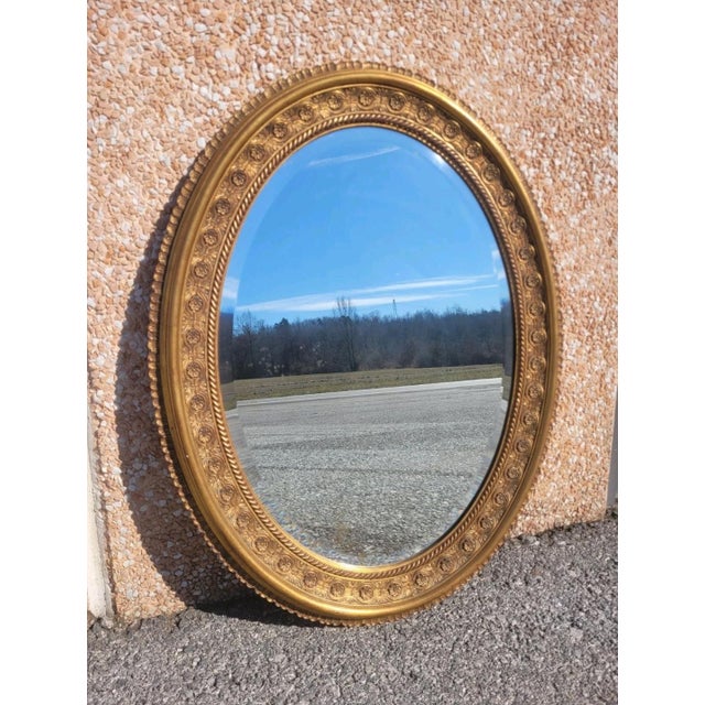 Baroque Style Mirror with Gilt Frame, 1960s For Sale - Image 9 of 9