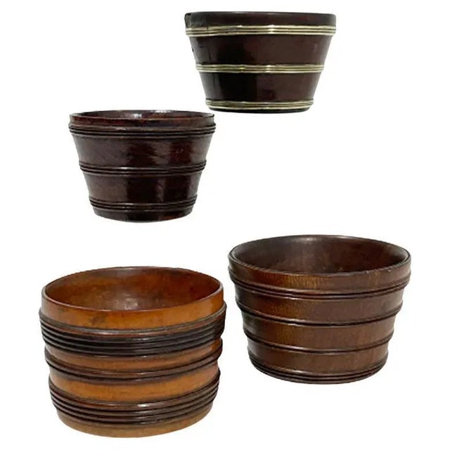 19th Century Dutch Wooden Knot Baskets, Set of 4 For Sale - Image 9 of 9