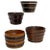 19th Century Dutch Wooden Knot Baskets, Set of 4 For Sale - Image 9 of 9
