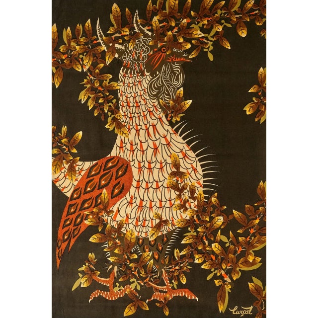Handwoven in wool, this 4x5 vintage French tapestry panel dates to circa 1892–1966 and is inspired by the celebrated...