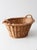 Vintage Oval Wicker Basket With Handles For Sale - Image 4 of 14
