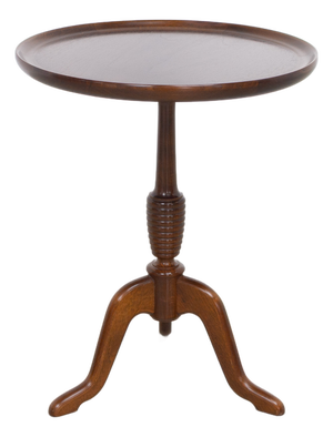 Round Danish Side Table in Oak and Walnut by Anton Kildeberg, 1960s