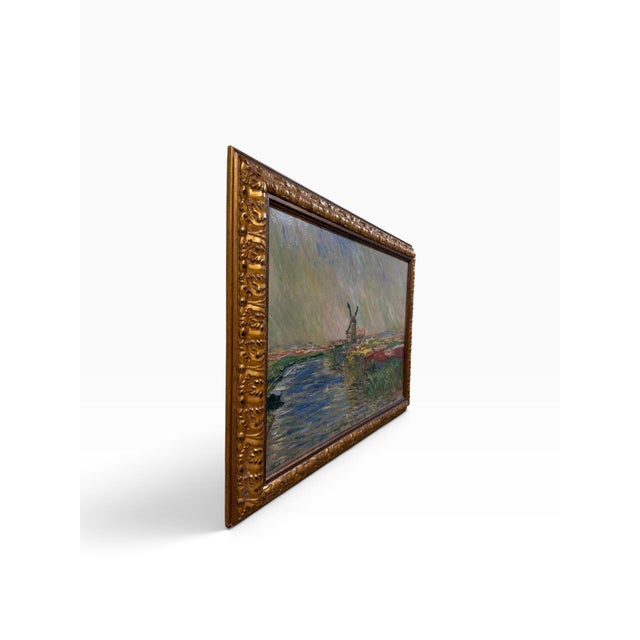 2000 - 2009 Oversized Claude Monet "The Tulip Field, Holland" Limited Edition Artist-Enhanced Framed Canvas - #731/980 For Sale - Image 5 of 9