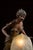 Bronze 1910s Art Nouveau Figural Lamp With Uranium Glass Shade by Anglade For Sale - Image 8 of 14