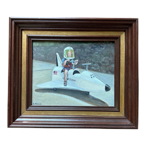 Contemporary Original Painting by Stephen Heigh “Space Patrol Boy”