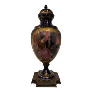 19th Century Enamel Over Silver Decorative Vase
