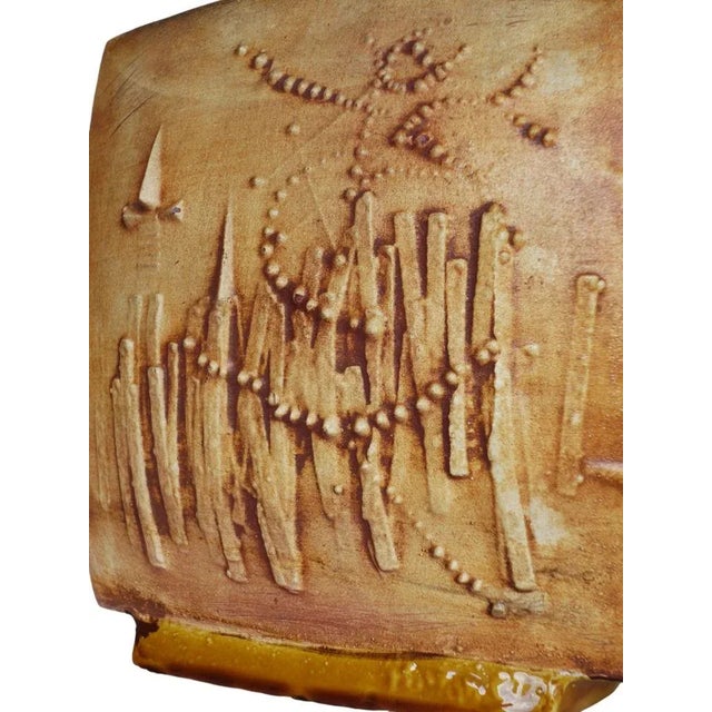 Abstract Art Ceramic Vase from Gilbert Portanier, Vallauris, France, 1950s For Sale - Image 4 of 6