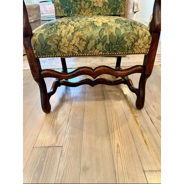 Mid 20th Century French Imported Os De Mouton Armchair For Sale - Image 10 of 10