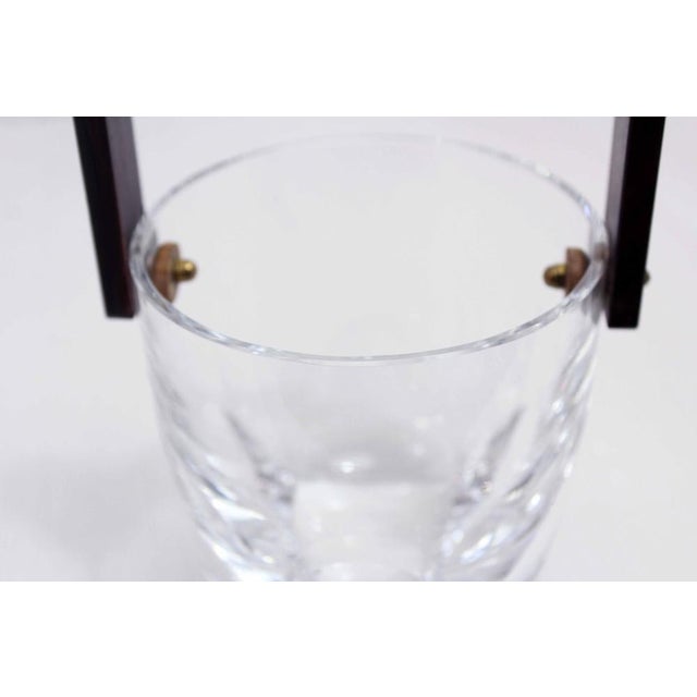 Crystal and Wood Ice Bucket, 1970s For Sale - Image 6 of 11