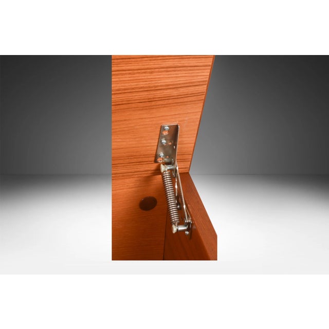 Vintage Danish Modern Teak Blanket Storage Cabinet For Sale - Image 10 of 12