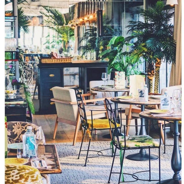 Set of 2 Garden or Dinning Armchairs in Black Wrought Iron, Indoor & Outdoor For Sale - Image 12 of 18