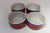 Set of Four Vintage Italian Red, White and Blue Striped Ceramic Bowls by Mancioli For Sale In New York - Image 6 of 14