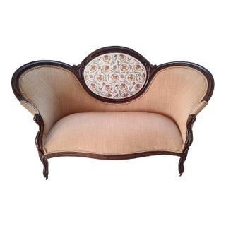 19th Century Medallion Settee For Sale
