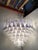 White and Transparent “Selle” Murano Glass Chandelier in Mazzega Style For Sale - Image 6 of 8