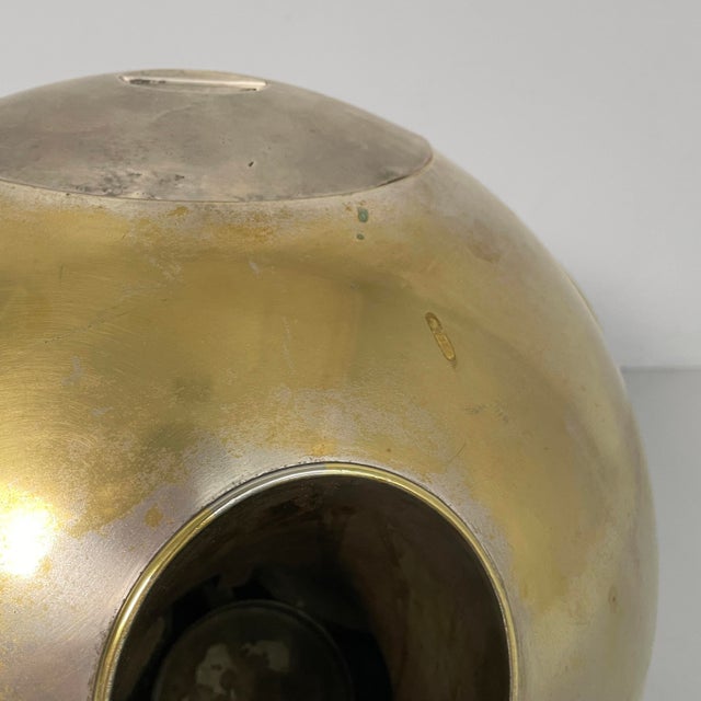 Italian Art Deco Brass Bottle Holder, 1930s For Sale - Image 12 of 15