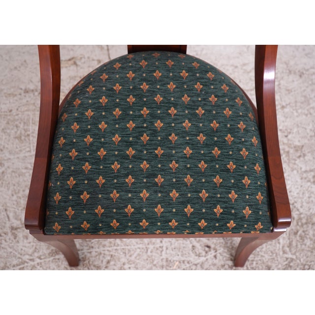 Set of 6 Stickley Cherry Regency Dining Room Chairs For Sale - Image 11 of 18