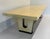 1940s Art Deco Italian Parchment Maple, Black and Brass Stars Table, 1940s For Sale - Image 5 of 17