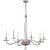 Chapman & Myers for Visual Comfort Signature Robinson Large Chandelier in Polished Nickel & Clear Glass For Sale