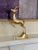 Mid Century Brass Galloping Gazelle- Vintage Brass Shelf Decor For Sale - Image 11 of 11