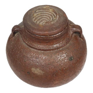 Late 20th Century Evelyne Porret Michel Pastore Pottery Jar For Sale