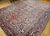 Vintage Persian Heriz Rug, Hand-Knotted Wool, Geometric Medallion Pattern, Red & Ivory, 10x13 For Sale In Chicago - Image 6 of 16