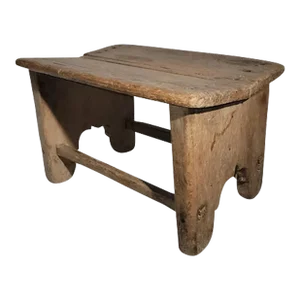 Early 19thc Pueblo Indian Foot Stool