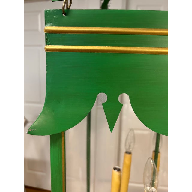Contemporary Large Green Lantern For Sale In Boston - Image 6 of 6