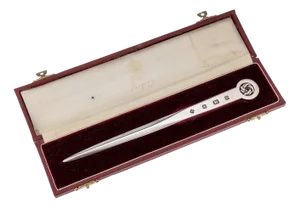 20th Century British Silver Letter Opener with Case from Asprey & Co, 1996, Set of 2