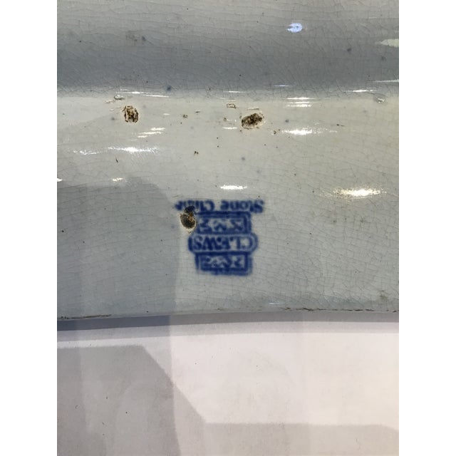 English 19th Century English Blue and White Transferware Plate For Sale - Image 3 of 7