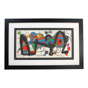 Joan Miro Escultor Portugal 1974 Lithograph Framed