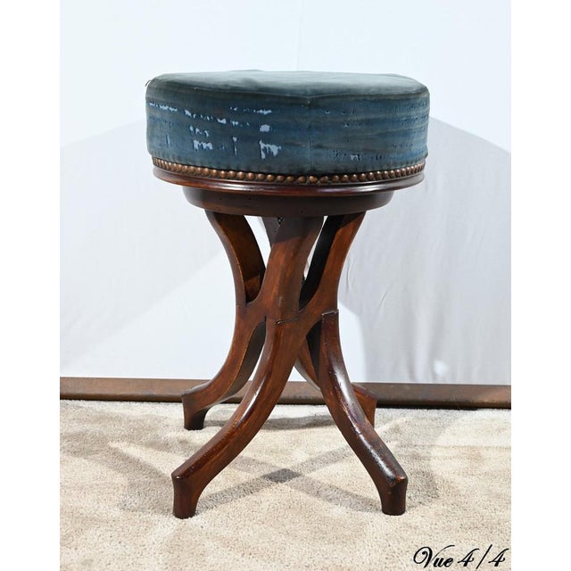 Piano Stool in Tinted Beech, 1900s For Sale - Image 18 of 18