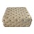 Tufted Leather Ottoman For Sale