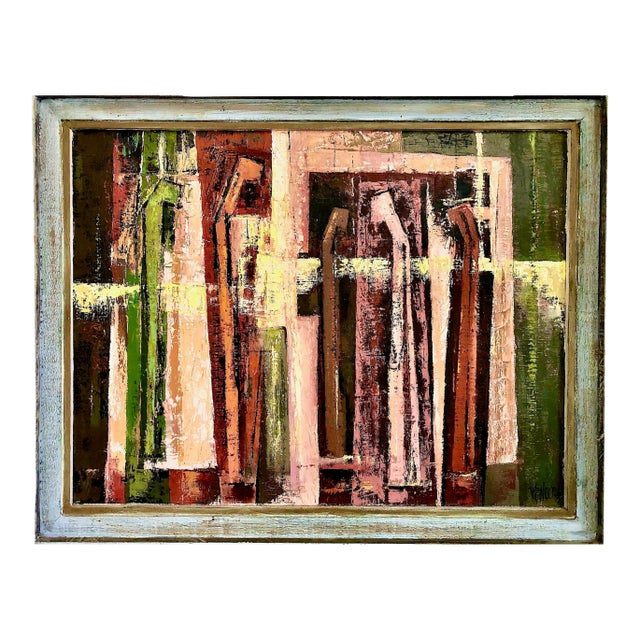 “Men of Matthew” a Geometric Abstract by Northwest Artist Warren A. Wolf For Sale