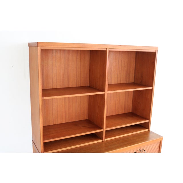 Wood Drum Filing Cabinet, 1960s For Sale - Image 7 of 12
