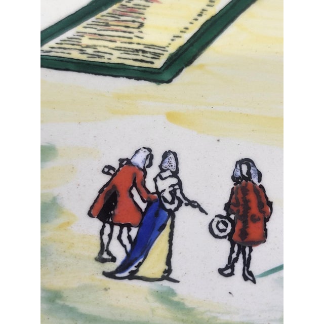 Limited Edition Voyages Series Decorative Plate from Longwy Pottery Factory, 1970s For Sale - Image 4 of 18